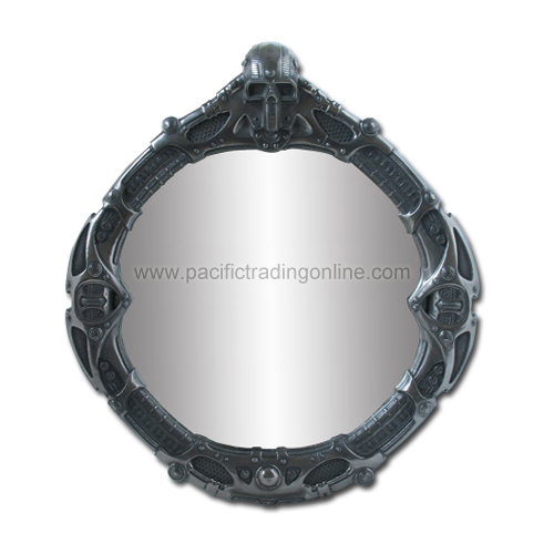 8066 Cyborg Skull Mirror